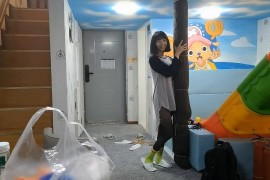 黑丝棉袜单腿吊起来 - G812